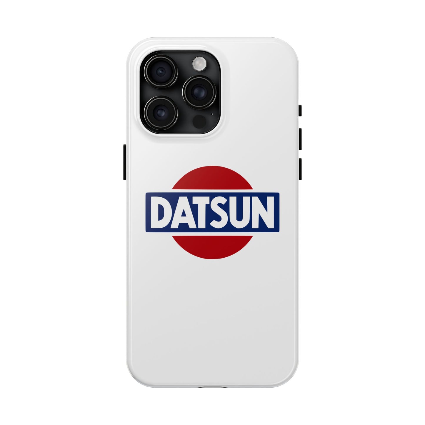 Primary view of White iPhone 15 Pro Max Datsun phone case.