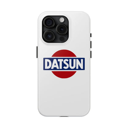 Primary view of White iPhone 15 Pro Datsun phone case.