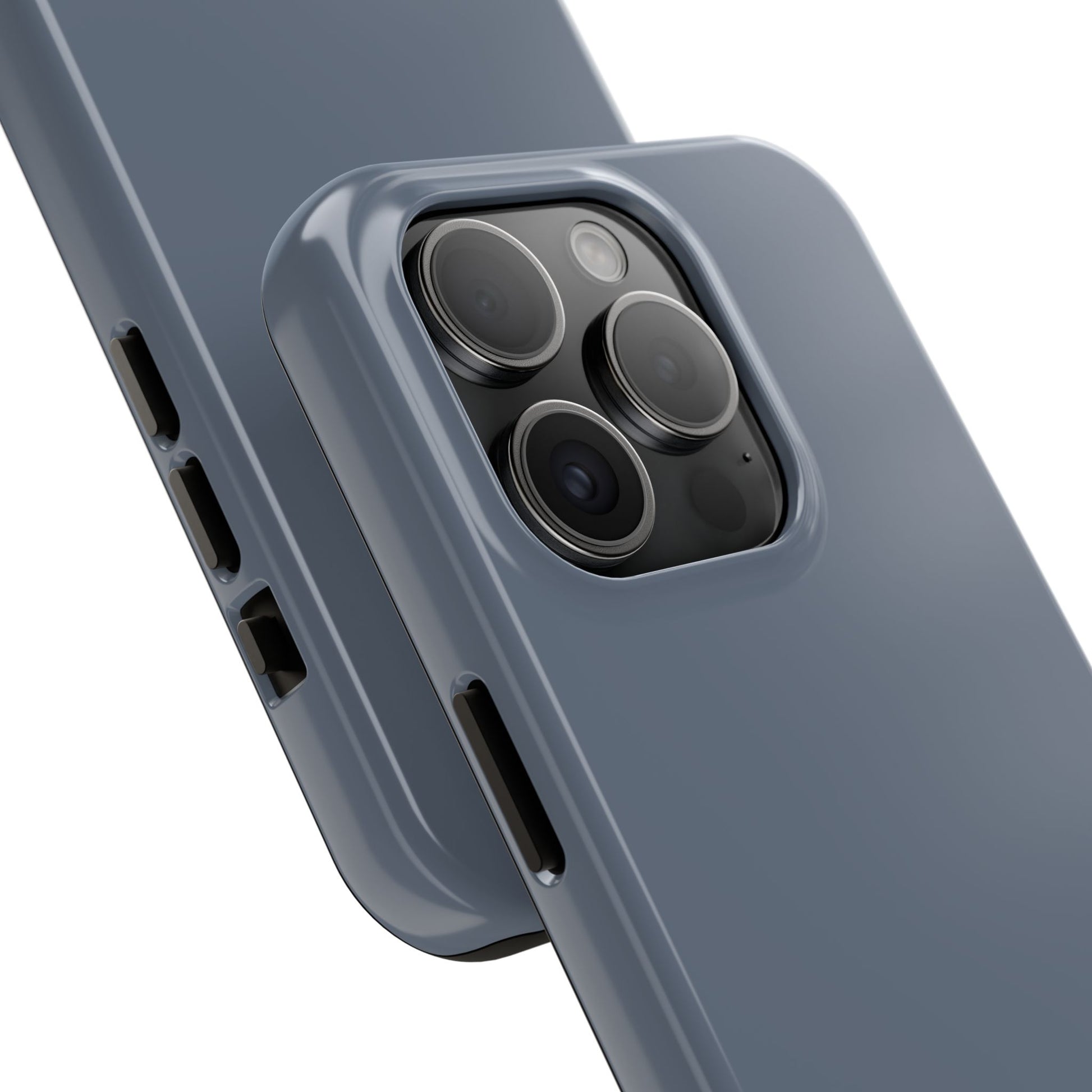 Back view of the iPhone 15 Pro BMW Davit Grey phone case. 