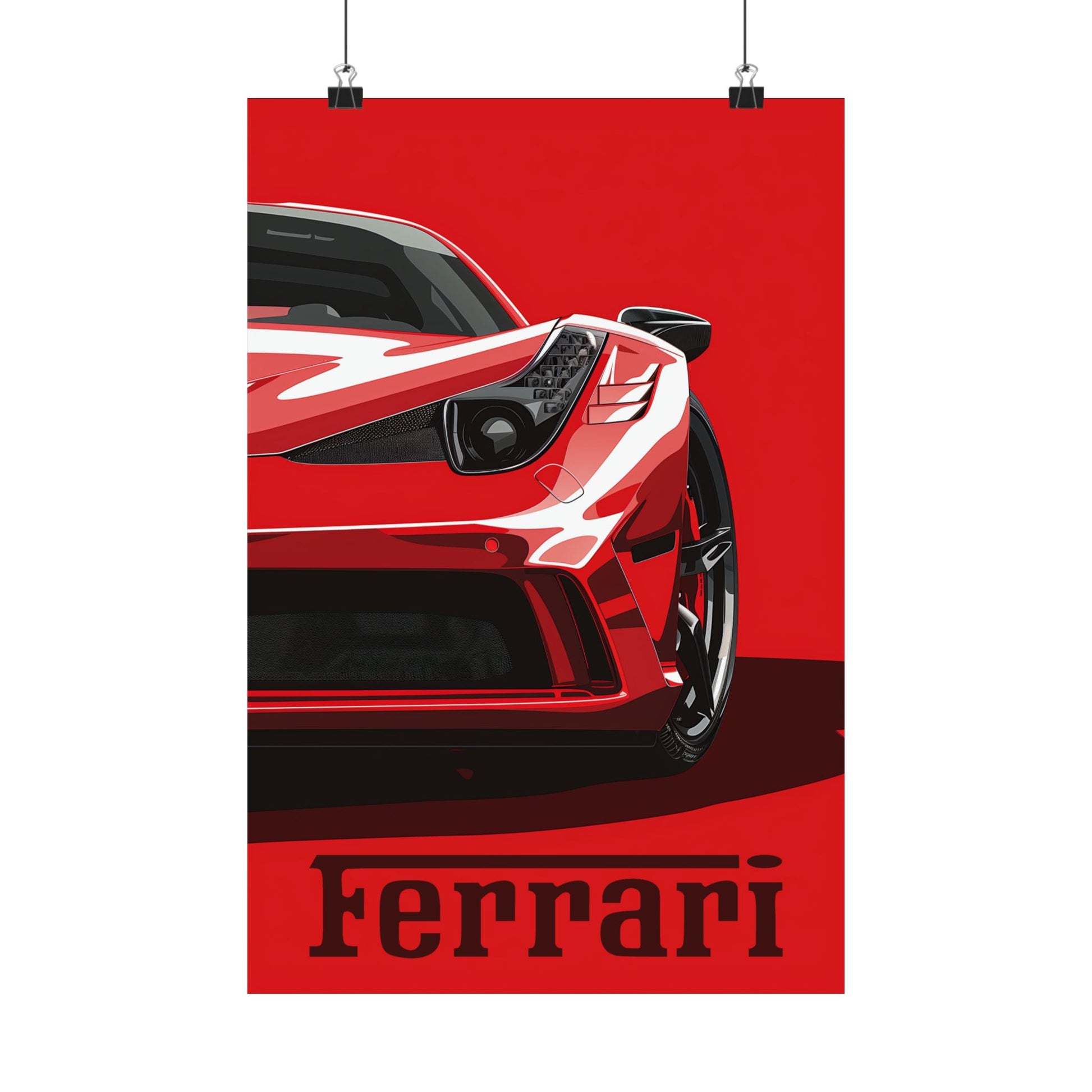 12 x 18 inch Ferrari 458 Speciale matte poster with vibrant colors