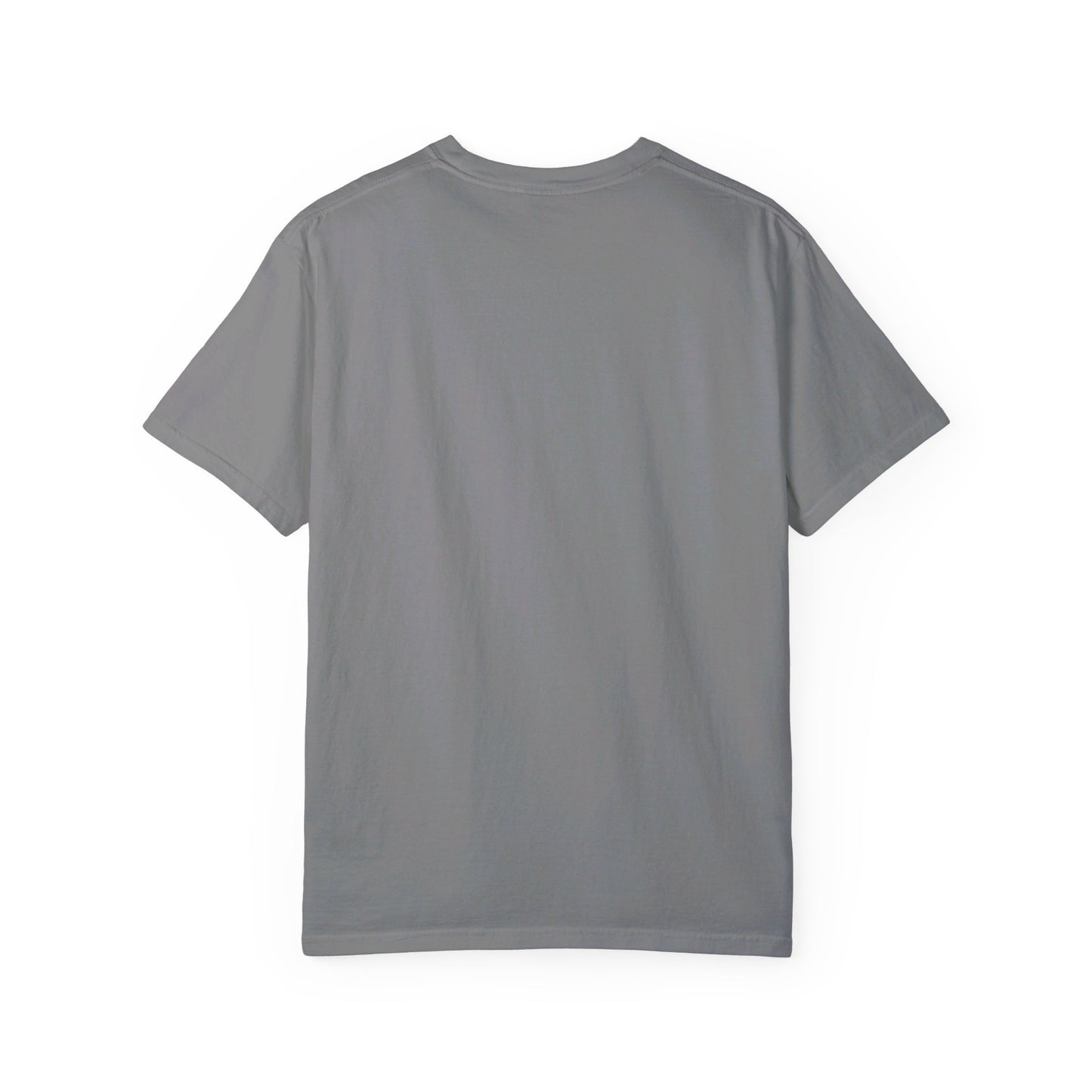 Back view of light gray Mustang Blonde Rear T-shirt