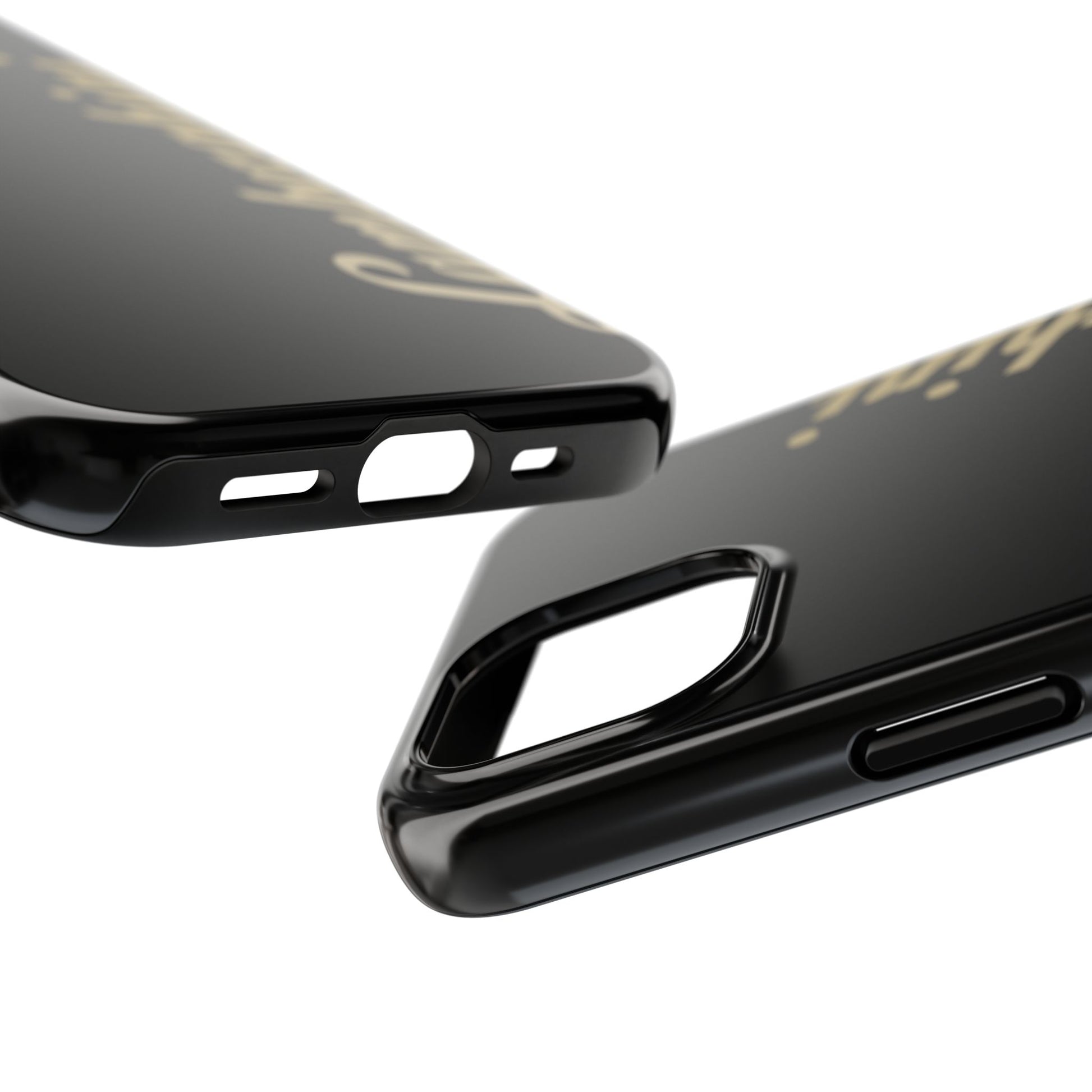 Side view of the Black iPhone 15 Lamborghini phone case