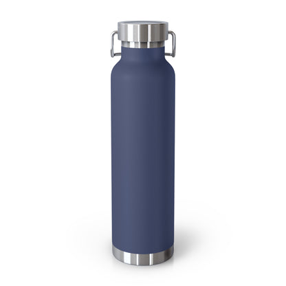 Back View of Navy Bugatti Water Bottle. No logo or text on back. Bugatti gifts for men and women