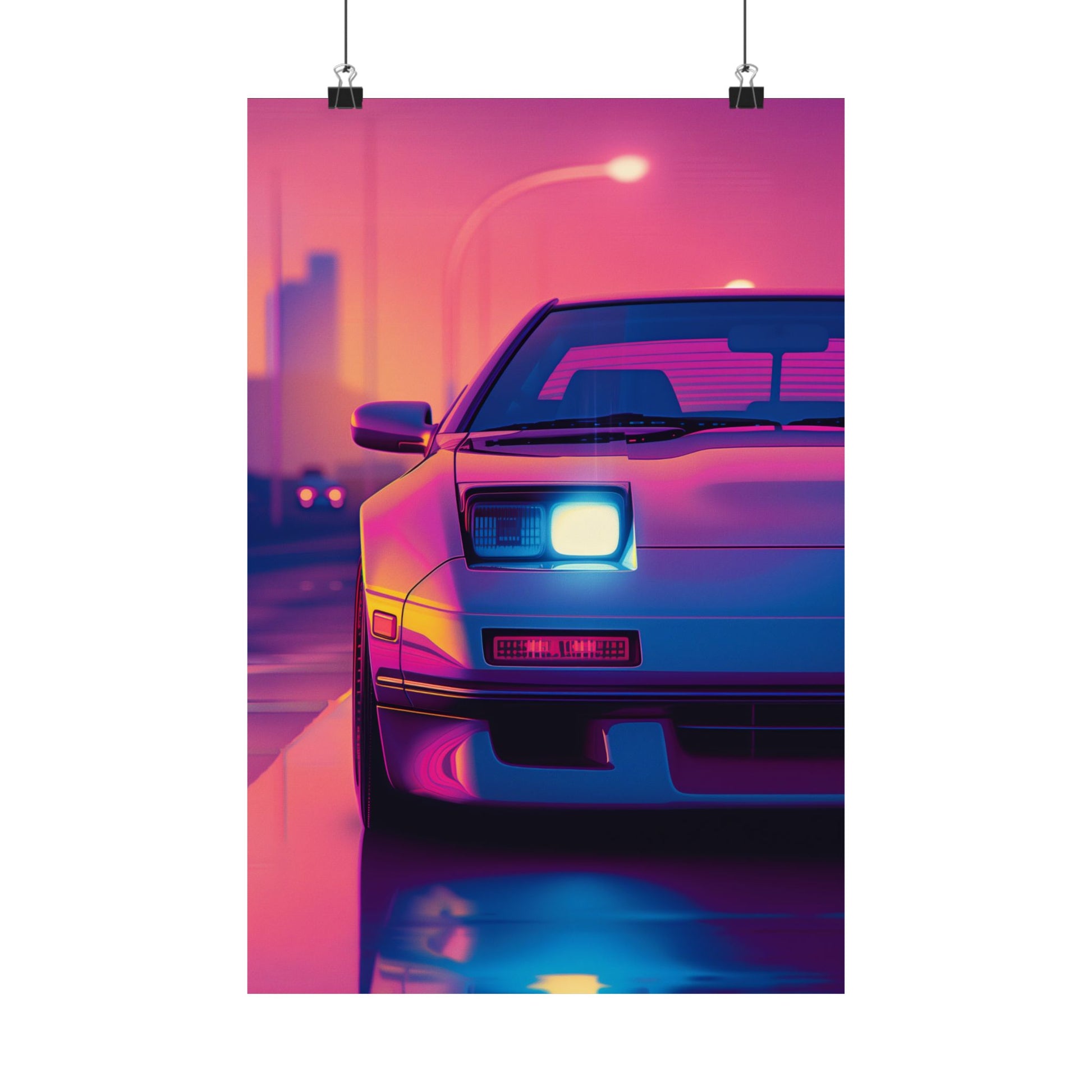 12 x 18 inch 300ZX matte poster with vibrant colors