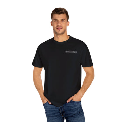 Model wearing Black Nissan 300ZX T-shirt