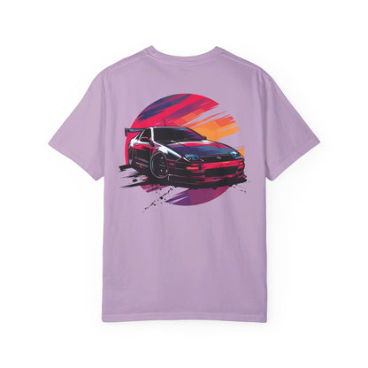 Rear view of Orchid Nissan 300ZX T-shirt