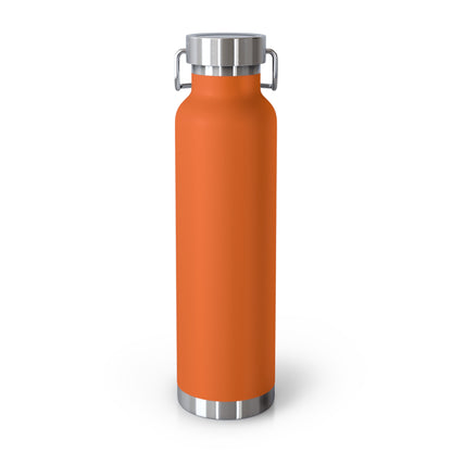 Back View of Orange Bugatti Water Bottle. No logo or text on back. Bugatti logo products.