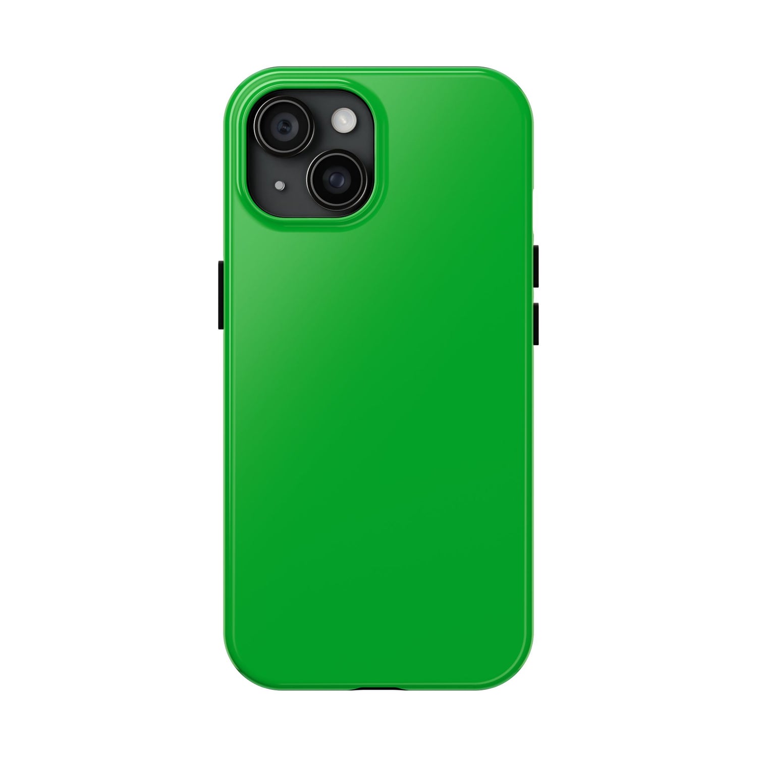 Primary view of iPhone 15 Porsche Signal Green phone case. 