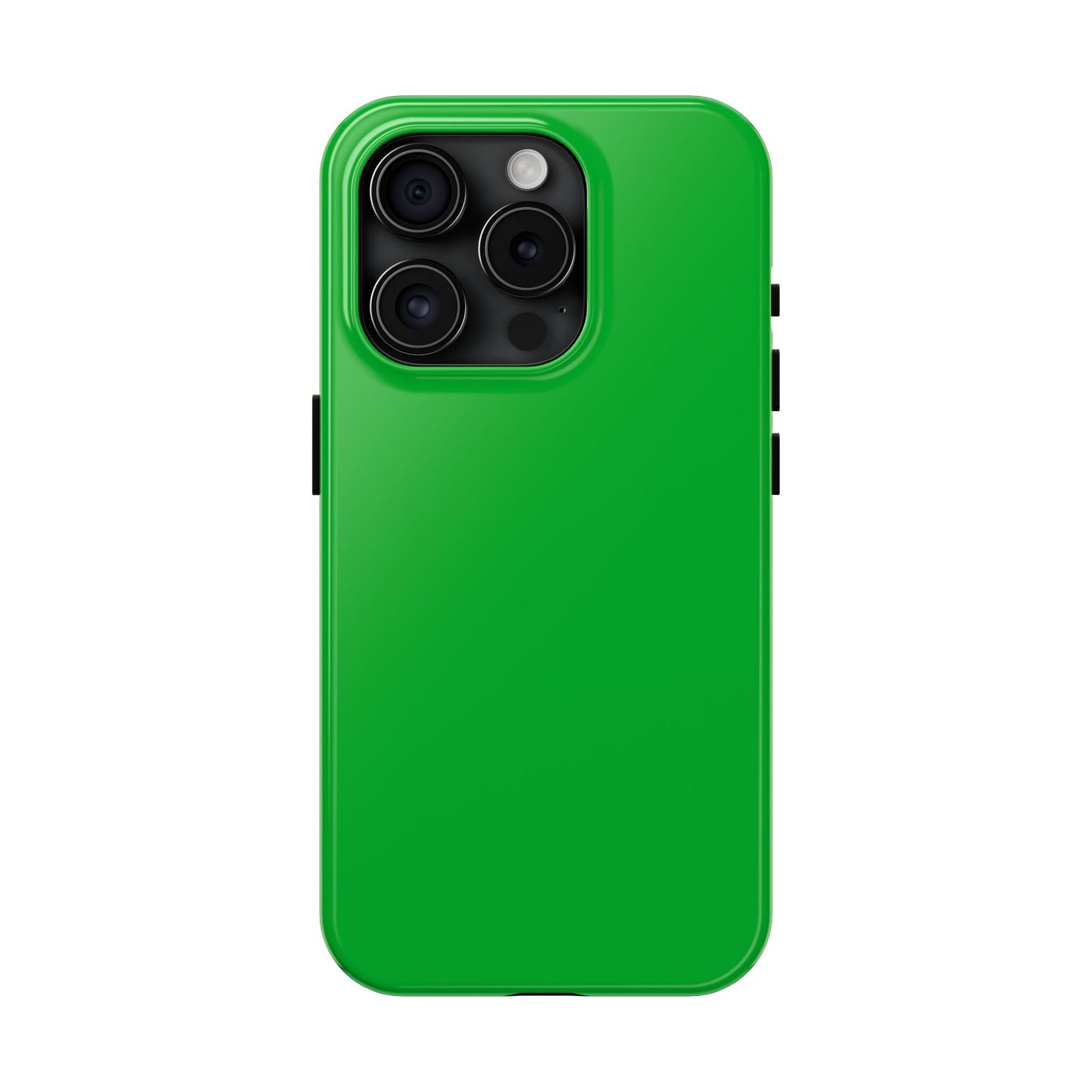 Primary view of iPhone 15 Pro Porsche Signal Green phone case. 