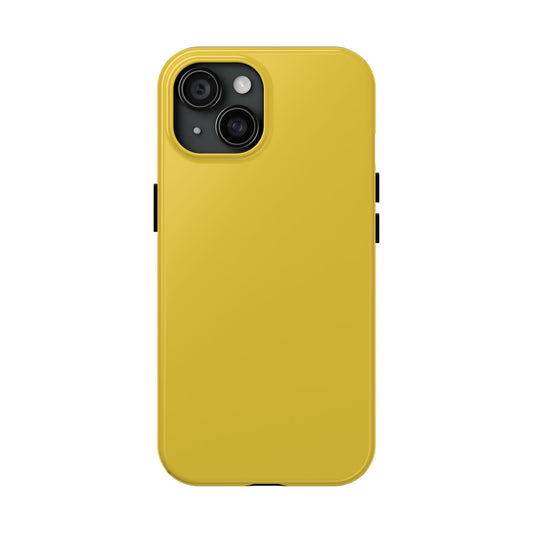 Primary view of iPhone 15 Porsche Speed Yellow phone case. 