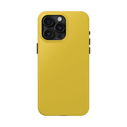 Primary view of iPhone 15 Pro Max Porsche Speed Yellow phone case. 