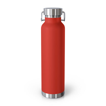 Back View of Red Bugatti Water Bottle. No logo or text on back. Bugatti-branded reusable bottle
