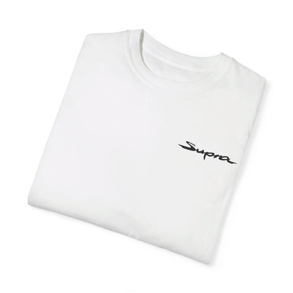 Folded view of White Toyota Supra T-shirt