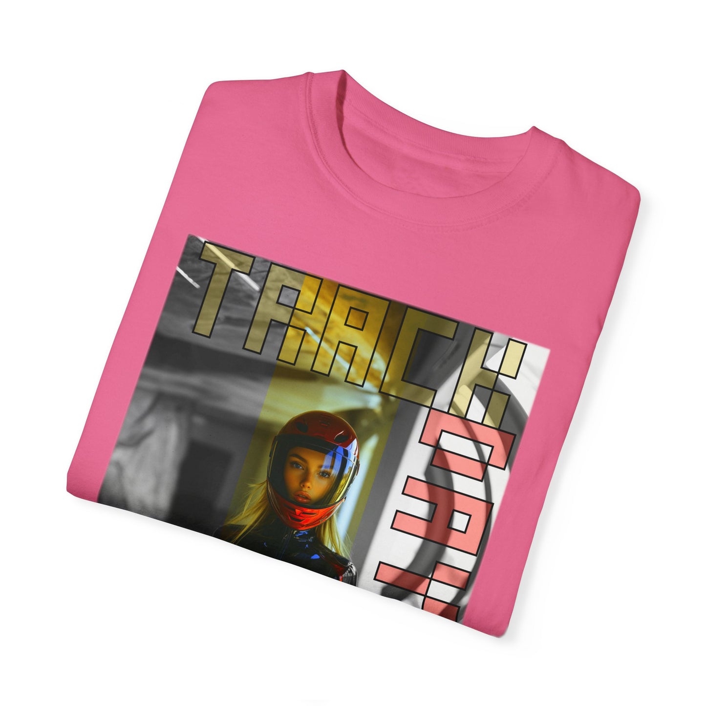 Folded view Track Day Crunchberry T-shirt