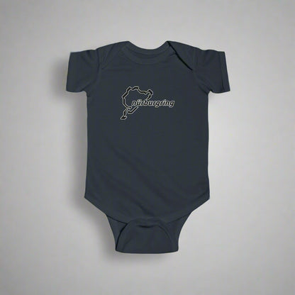 nurburgring onesie. automotive apparel for babies.