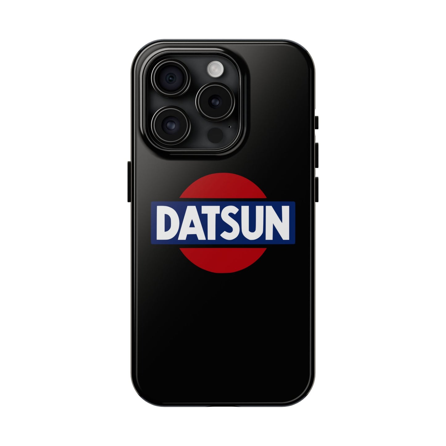 Primary view of Black iPhone 15 Pro Datsun phone case.