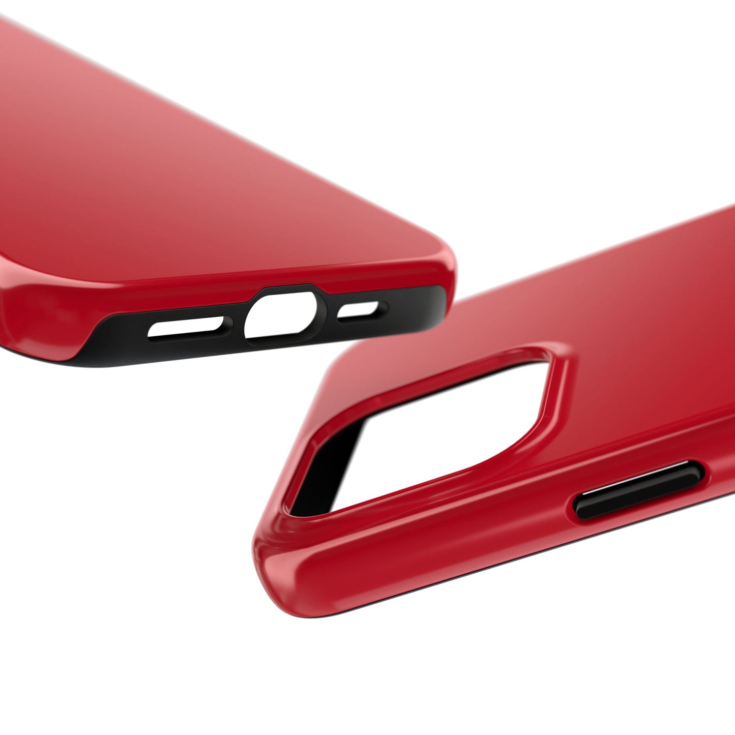 Side view of the iPhone 15 Pro Max Porsche Guards Red phone case 